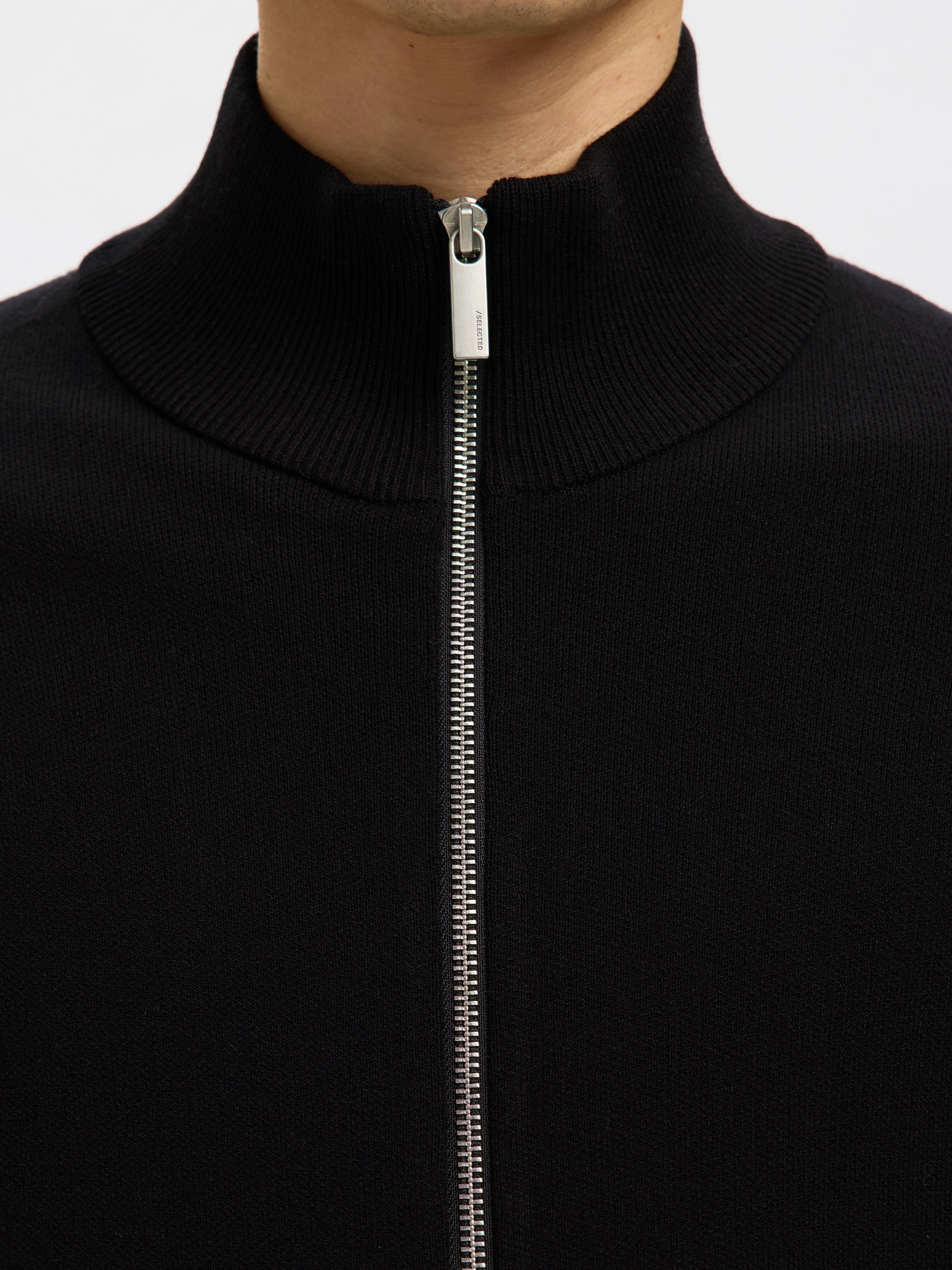 Selected Zip Cardigan